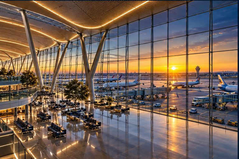 Airports & aviation — AI-generated illustrative sector image